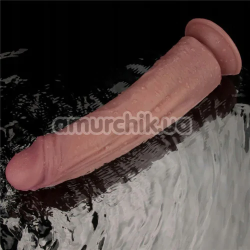 Вібратор Lovetoy Dual Density Power Cock 10.5, коричневий