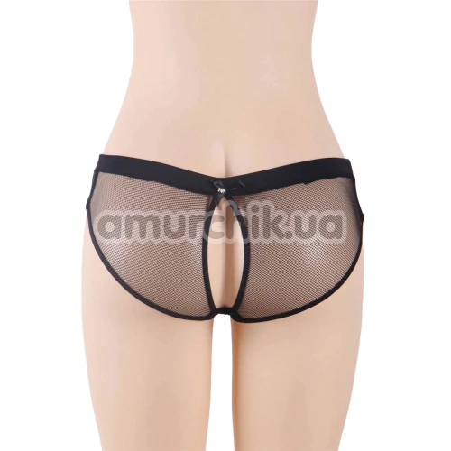 Трусики Star Night Netted Open Back Hipster Panty, чорні