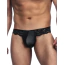 Трусы мужские Star Night Lace & Leather Men's Briefs, черные - Фото №1