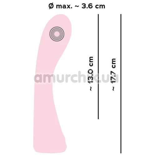 Вибратор для точки G Super Soft Double Layer Silicone G-Spot Vibrator, розовый
