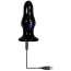 Анальна пробка с вібрацією Adam & Eve Rear Rocker Vibrating Glass Anal Plug, чорна - Фото №6