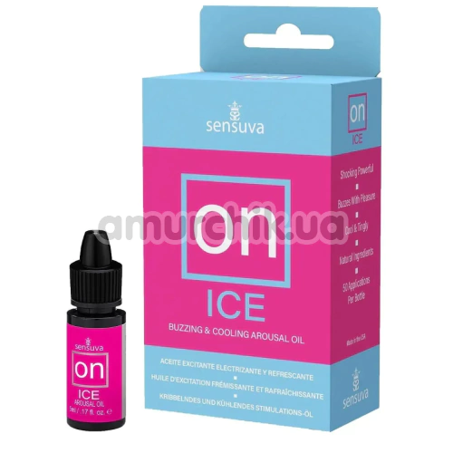 Збуджуюча олія Sensuva On Female Arousal Oil Ice - охолоджуючий ефект, 5 мл - Фото №1