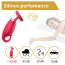 Симулятор орального сексу для жінок з вібрацією Sweet Play Licking Tongue Suction Vibrator A18, червоний - Фото №11