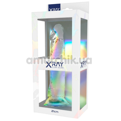 Фаллоимитатор XRAY 21 см, прозрачный