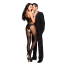 Комбінезон Music Legs Crotchless Bodystocking With Stockings Design, чорний - Фото №4