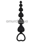 Анальная цепочка Black Mont Elite Lover's Beads 5.9, черная - Фото №1