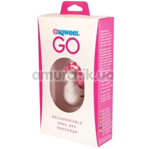 Симулятор орального секса для женщин Sqweel Go, белый