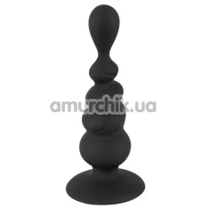 Анальная пробка Los Analos Black Silicone - Фото №1