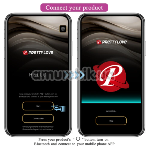 Вибратор для точки G и клитора Pretty Love Hazelynn, розовый