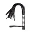 Плеть S&M Leather Flogger, черно-белая