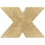 Украшения для сосков Bijoux Indiscrets Flash Glitter Pasties Cross, золотые - Фото №3