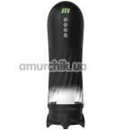 Мастурбатор с вибрацией, ротацией, толчками и подогревом M For Men Quantum X, черный - Фото №1