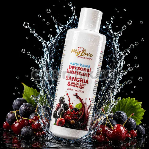 Массажный лубрикант MyLove Aroma Series Personal Lubricant 2in1 Sangria - сангрия, 300 мл