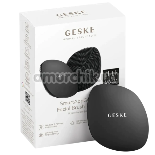 Щітка для обличчя Geske Facial Brush 4 in 1, темно-сіра