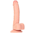 Фаллоимитатор Realrock Curved Dildo With Balls 7, телесный - Фото №2