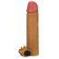 Насадка на пеніс з вібрацією Revolutionary Silicone Nature Extender LV414101, коричнева - Фото №1