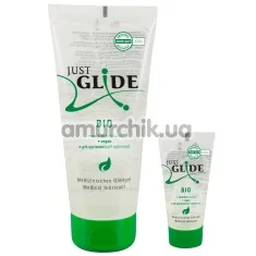 Набор из 2 лубрикантов Just Glide Bio, 200 мл и 20 мл - Фото №1