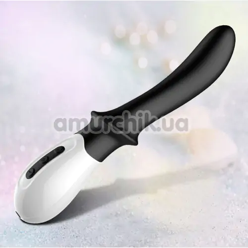 Вібратор з підігрівом FoxShow Silicone Prostate and G-spot Massager, чорний