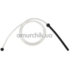 Уретральна вставка з трубкою для рота PenisPlug Piss To Mouth Dilator, чорна - Фото №1
