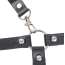 Портупея Star Night Bondage Bra With Silver Chains, черная - Фото №8