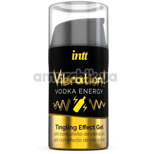 Возбуждающий гель с эффектом вибрации Intt Vibration Vodka Energy Tingling Effect Gel - водка, 15 мл - Фото №1
