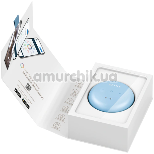 Ультразвуковий масажер для обличчя та тіла Geske Sonic Cool & Warm Face and Body Massager 9 in 1, блакитний