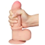 Фаллоимитатор Sliding-Skin Dual Layer Dong 7 с закрытой головкой, телесный - Фото №8
