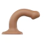 Фалоімітатор Strap-On-Me Dual Density Silicone Bendable Dildo S, світло-коричневий - Фото №3