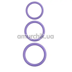 Набор эрекционных колец Stimu Ring, фиолетовый - Фото №1