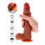 Фалоімітатор Get Real Skin Foreskin Dong 23 cm, світло-коричневий - Фото №4