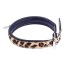 Нашийник DS Fetish Furry Collar With Metal Ring, леопардовий - Фото №3