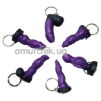 Брелок у вигляді пеніса Univibe в асортименті, чорно-фіолетовий - Фото №1