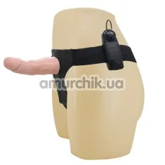Страпон з вібрацією Ultra Passionate Harness 6603BW0411, тілесний - Фото №1
