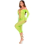 Комбинезон Leg Avenue Exotic Snake Crotchless Bodystocking, салатовый - Фото №2