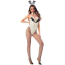 Костюм зайчика JSY Sexy Lingerie 5801, білий: боді + вушка + комірець + колготки - Фото №1