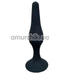 Анальна пробка Loveshop Silicone Conical Plug, чорна - Фото №1