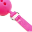 Кляп DS Fetish Mouth Silicone Ball Gag M, рожевий - Фото №4