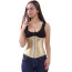 Корсет DS Fetish Vintage Satin Underbust Corset, золотой - Фото №3