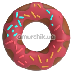 Ерекційне кільце Pretty Love Super Donut, коричнево-рожеве - Фото №1
