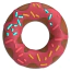 Ерекційне кільце Pretty Love Super Donut, коричнево-рожеве - Фото №1