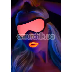 Маска на глаза Taboom Glow In The Dark Blindfold, розовая - Фото №1