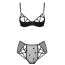 Комплект Passion Free Your Senses Lovelia Bikini, чорний: бюстгальтер + трусики - Фото №3