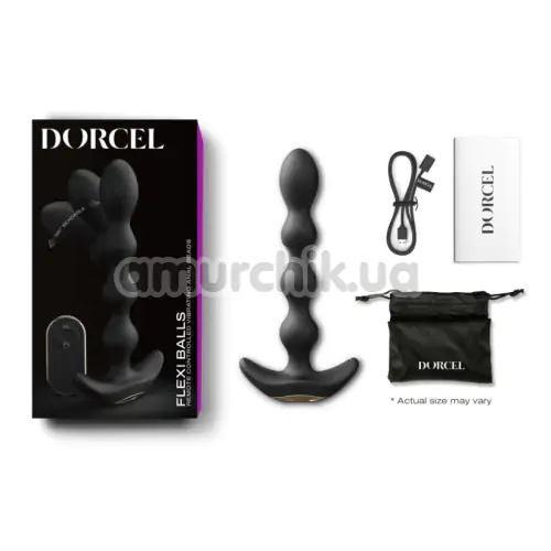 Анальный вибратор Dorcel Flexi Balls, черный