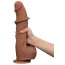 Фаллоимитатор Sliding-Skin Dual Layer Dong King Sized 12, светло-коричневый - Фото №10