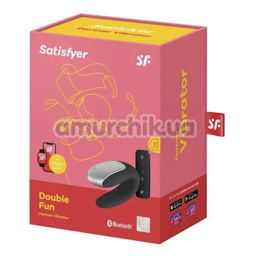Вибратор Satisfyer Double Fun Partner Vibrator, черный