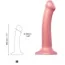 Фаллоимитатор Strap-On-Me Mono Density Soft Silicone Dildo M, розовый - Фото №3