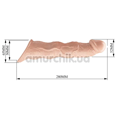 Насадка на пеніс Pretty Love Penis Sleeve Ragnar, тілесна