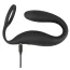 Вибростимулятор простаты с эрекционным кольцом Black Velvets Cock Ring With RC Butt Plug, черный - Фото №6