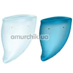 Набір з 2 менструальних чаш Fun Factory Fun Cup Explore Kit, бірюзовий - Фото №1