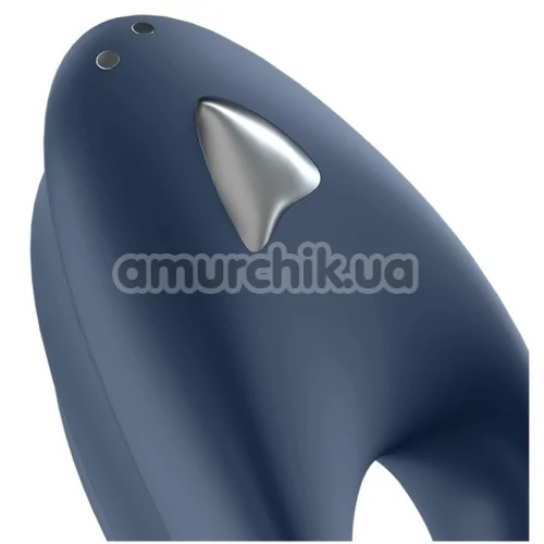 Виброкольцо Satisfyer Powerful One Ring Vibrator, синее